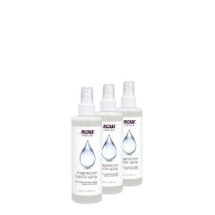 Bőrön keresztül felszívódó magnézium, Now Magnesium Topical Spray, 3x237 ml