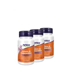 Lutein és zeaxantin 25+5 mg, Now Lutein & Zeaxanthin, 3x60 kapszula