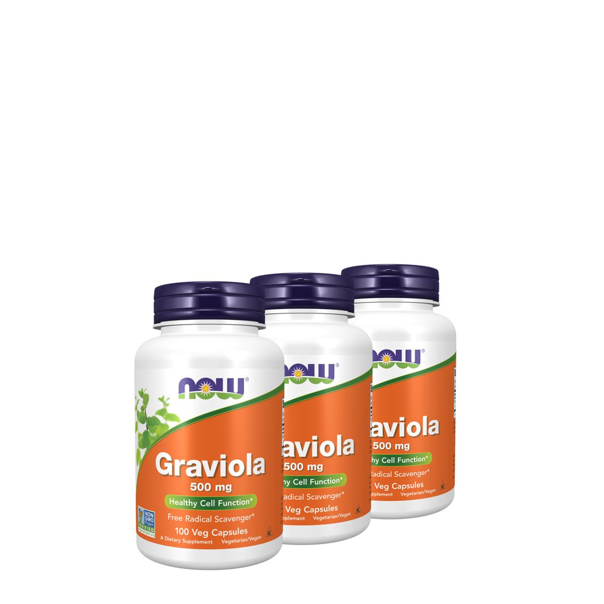 Graviola 500 mg, Now Graviola, 3x100 kapszula