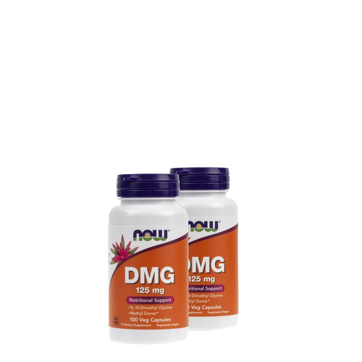 Dimetil-glicin 125 mg, Now DMG, 2x100 kapszula