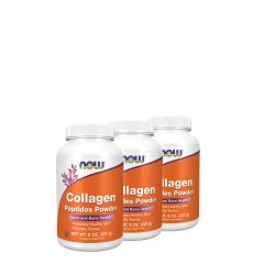 Szarvasmarha-kollagén por, Now Collagen Peptides Powder, 3x227 g
