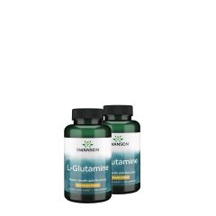 L-glutamin 500 mg, Swanson L-Glutamine, 2x100 kapszula