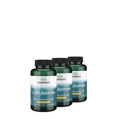 L-glutamin 500 mg, Swanson L-Glutamine, 3x100 kapszula