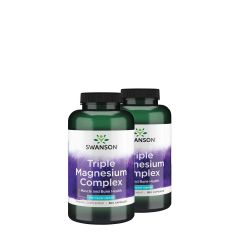 Tripla magnézium komplex 400 mg, Swanson Triple Magnesium, 2x300 kapszula