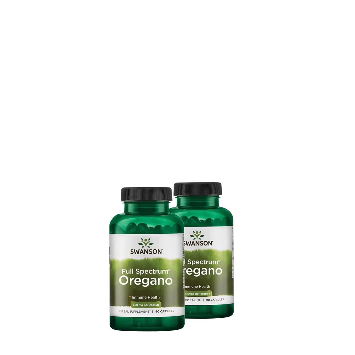 Oregánó 450 mg, Swanson Full Spectrum Oregano, 2x90 kapszula
