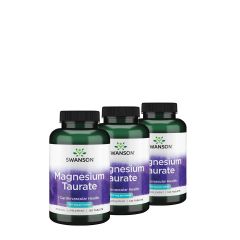 Magnézium taurát, Swanson Magnesium Taurate, 3x120 tabletta