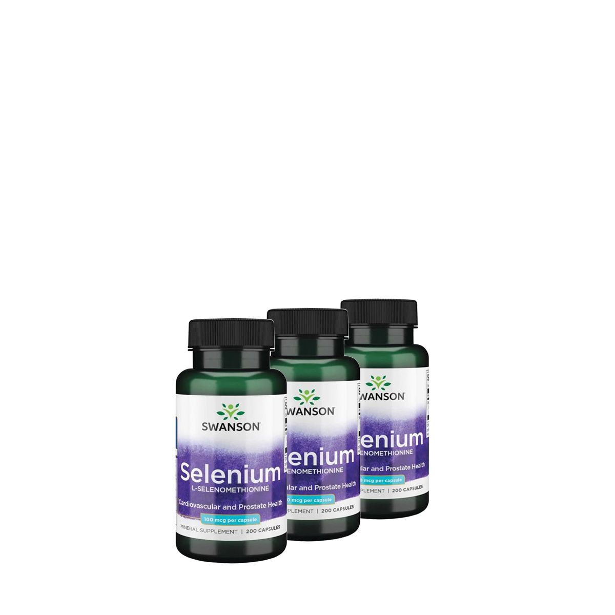 Szelenometionin szelén, Swanson Selenium, 3x200 kapszula