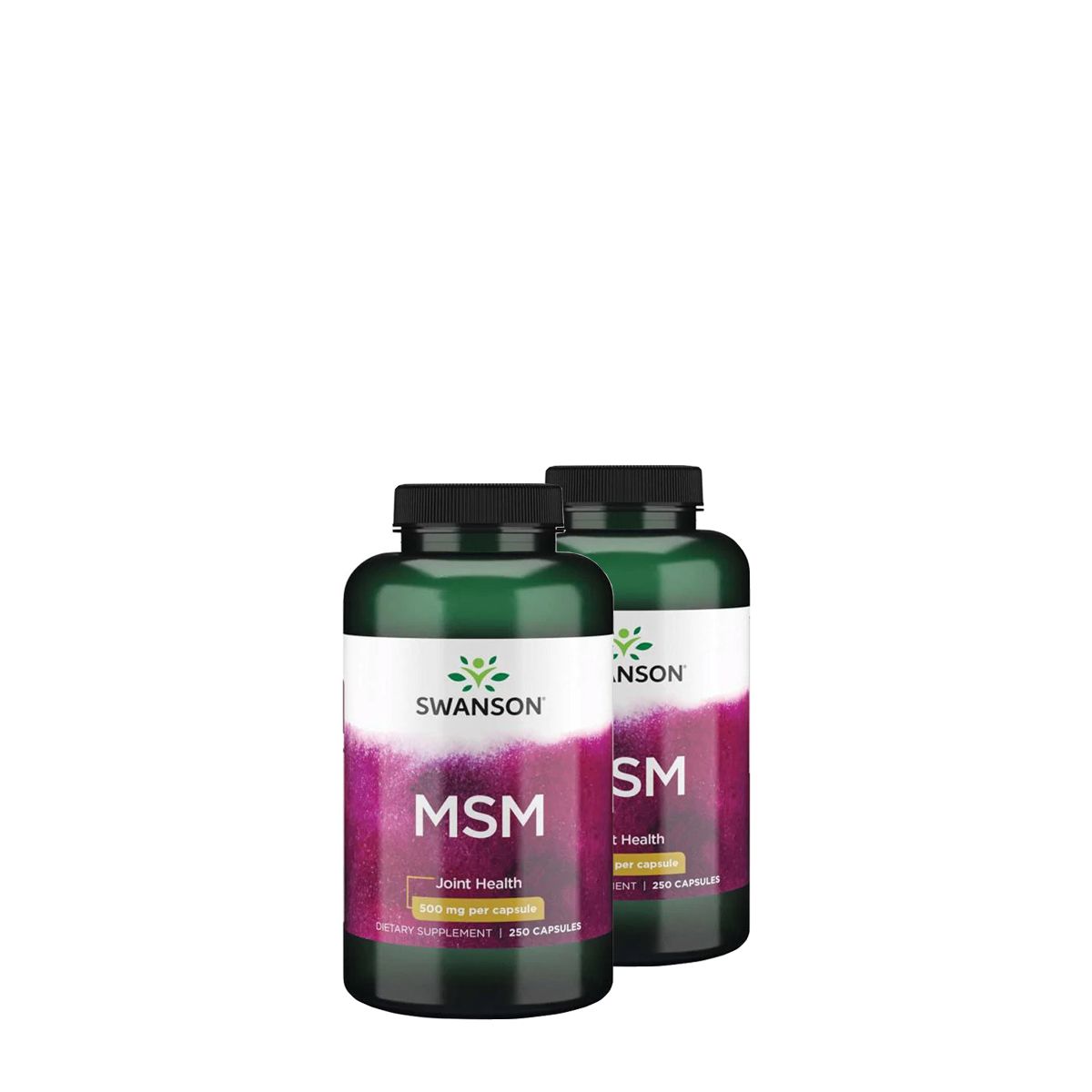 Metilszulfonilmetán 500 mg, Swanson MSM, 2x250 kapszula