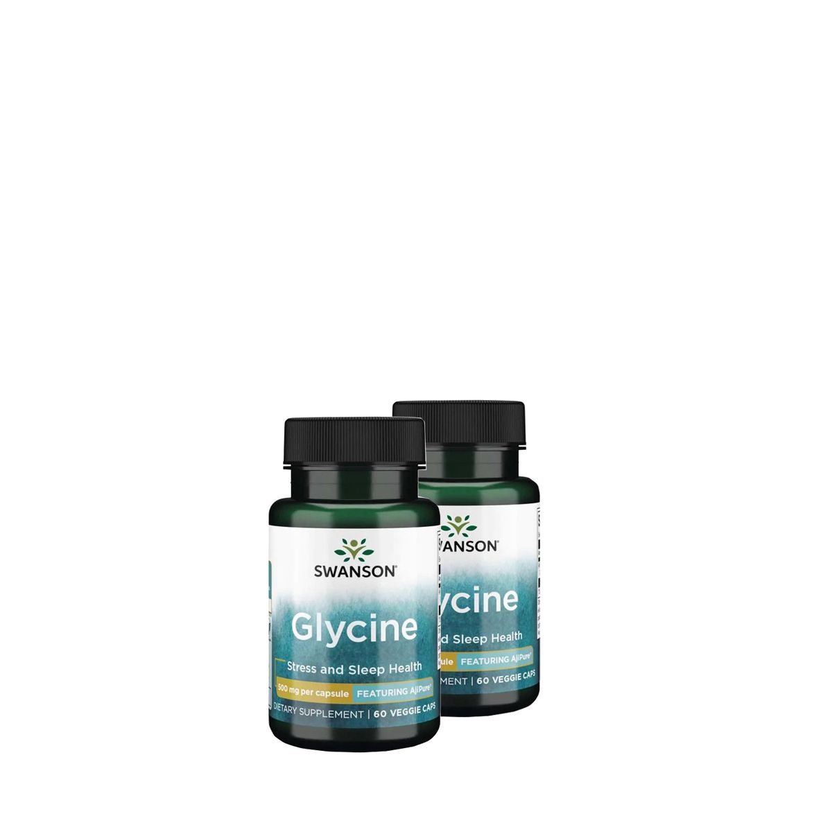 Glicin aminosav 500 mg, Swanson Glycine, 2x60 kapszula