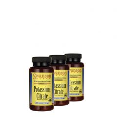 Kálium citrát, Swanson Potassium Citrate, 3x120 kapszula