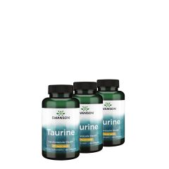Taurin aminosav 500 mg, Swanson Taurine, 3x100 kapszula
