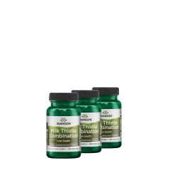 Májtisztító komplex máriatövissel, Swanson Milk Thistle Combination, 3x60 kapszula