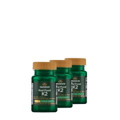Természetes K2 200 mcg, Swanson Natural Vitamin K2 Menaquinone-7, 3x30 gélkapszula