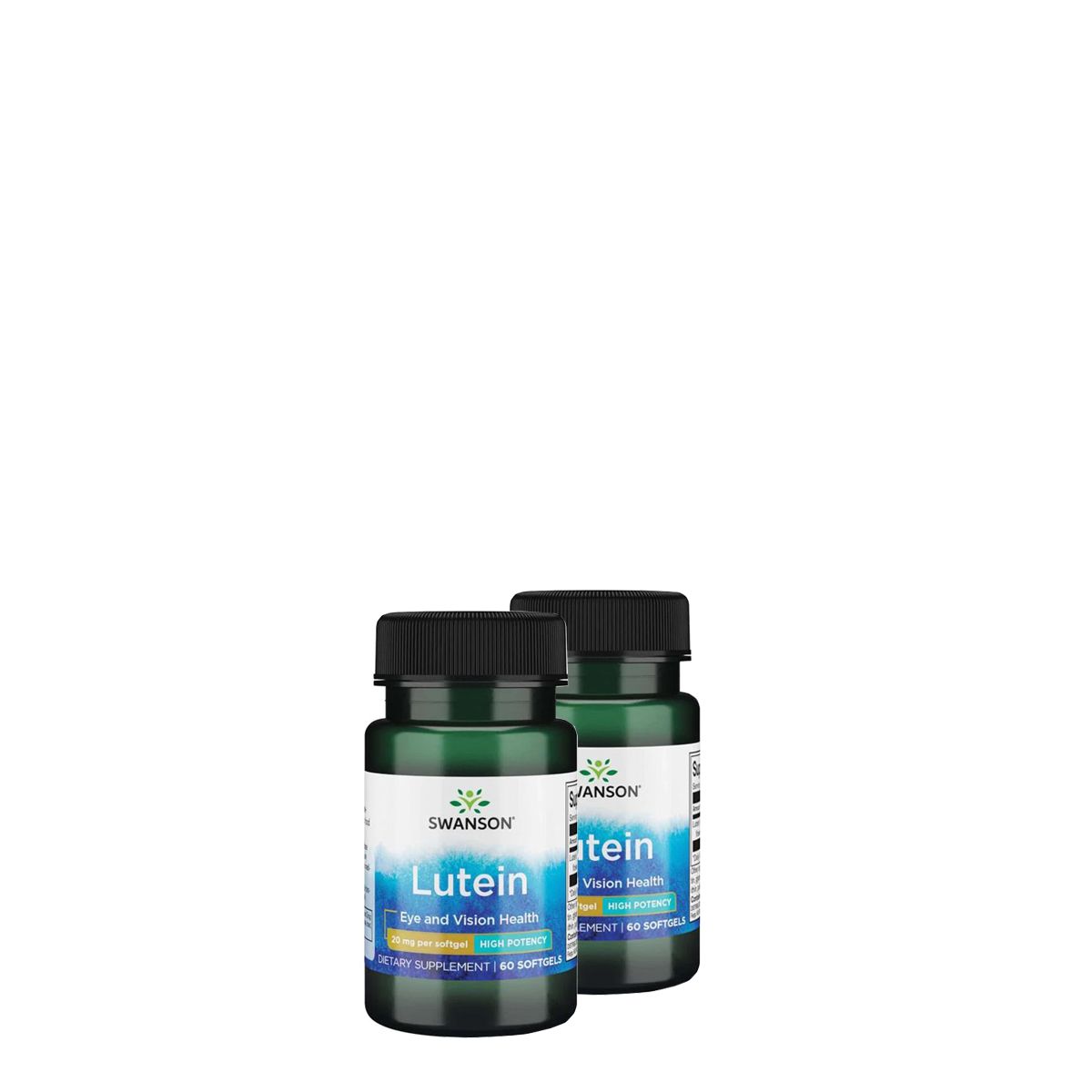 Lutein 20 mg, Swanson Lutein, 2x60 gélkapszula