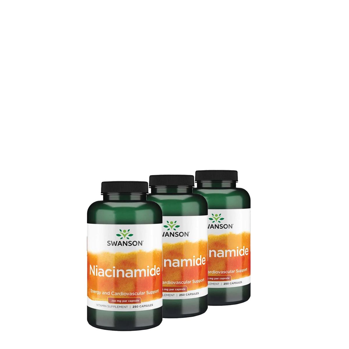 Nikotinamid 250 mg, Swanson Niacinamide, 3x250 kapszula