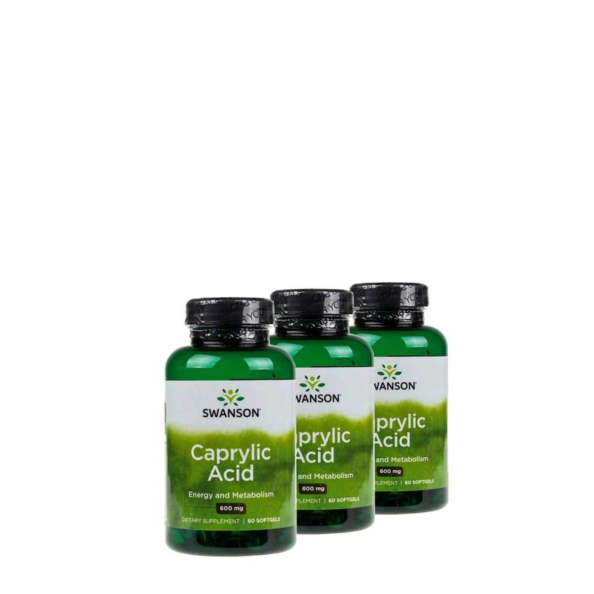 Kaprilsav 600 mg, Swanson Caprylic Acid, 3x60 gélkapszula Kaprilsav 600 mg, Swanson Caprylic Acid, 3x60 gélkapszula