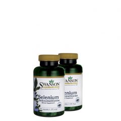 Szelenometionin szelén, Swanson Selenium, 2x300 kapszula