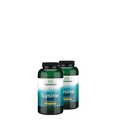 L-lizin aminosav 500 mg, Swanson Free-Form L-Lysine, 2x300 kapszula