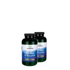 Kolin és inozitol 250 + 250 mg, Swanson Choline & Inositol, 2x250 kapszula