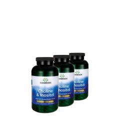 Kolin és inozitol 250 + 250 mg, Swanson Choline & Inositol, 3x250 kapszula