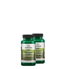 Reishi-shiitake-maitake gyógygomba komplex, Swanson Triple Mushroom Complex, 2x60 kapszula