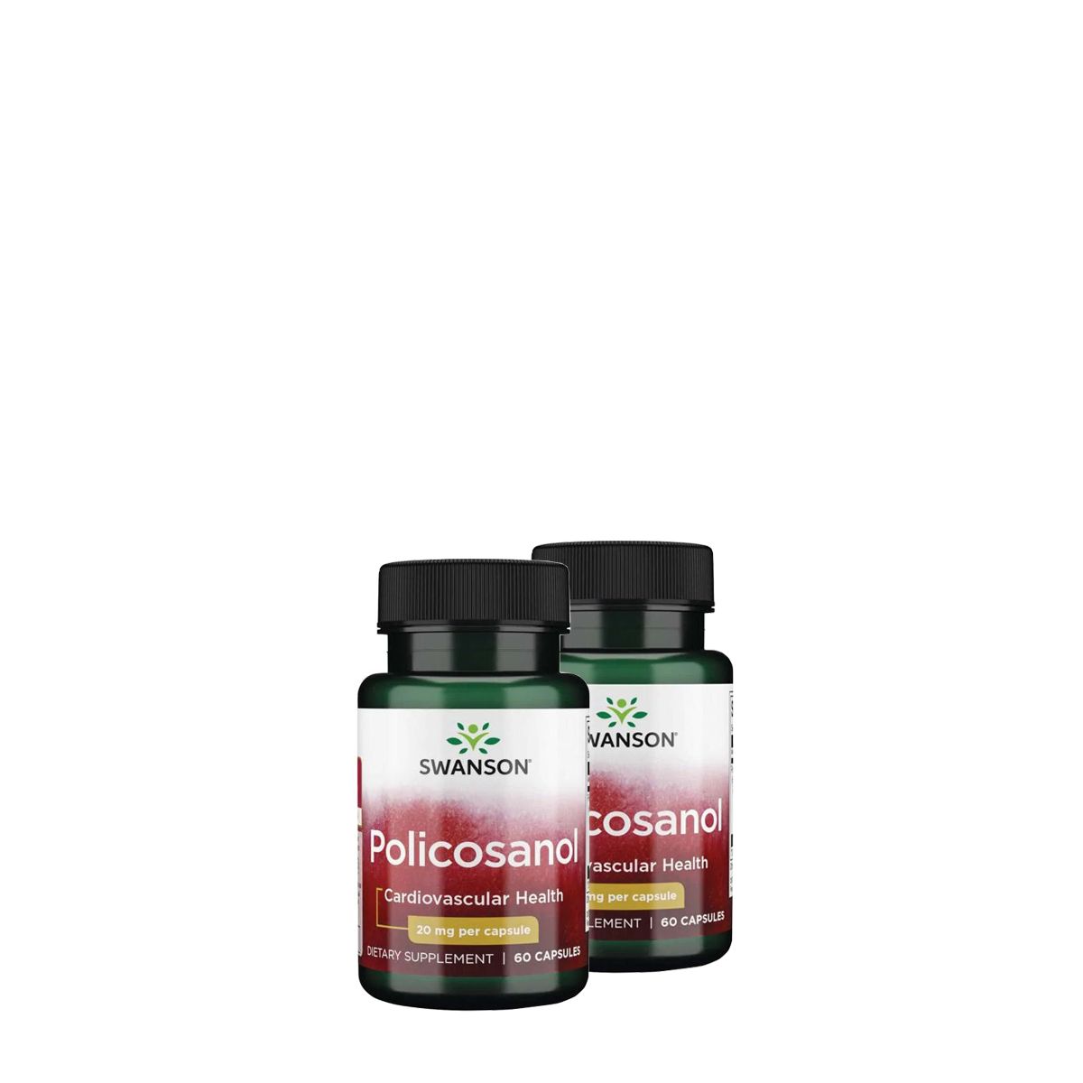 Polikozanol komplex 20 mg, Swanson Policosanol from BioCosanol, 2x60 kapszula