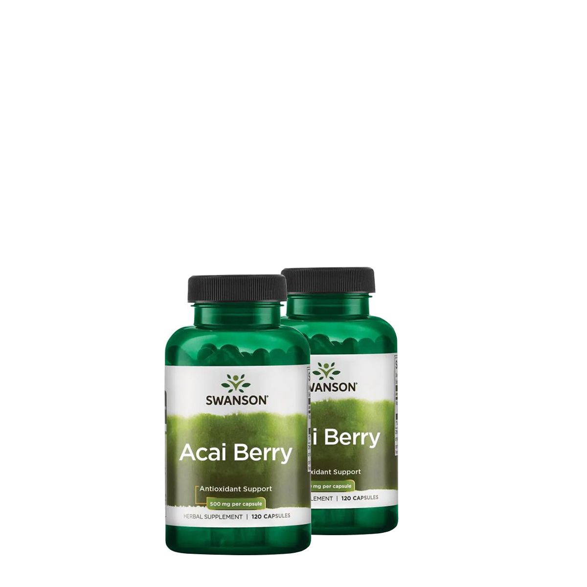 Acai bogyó 4:1 koncentrátum 500 mg, Swanson Acai Berry, 2x120 kapszula