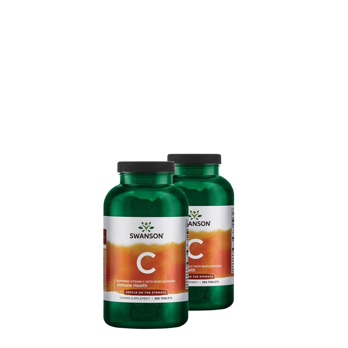 Pufferelt C-vitamin 1000 mg, Swanson Vitamin-C Buffered, 2x250 tabletta