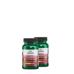 Q10 koenzim 100 mg + tokotrienolok, Swanson CoQ10 with Tocotrienols, 2x60 kapszula