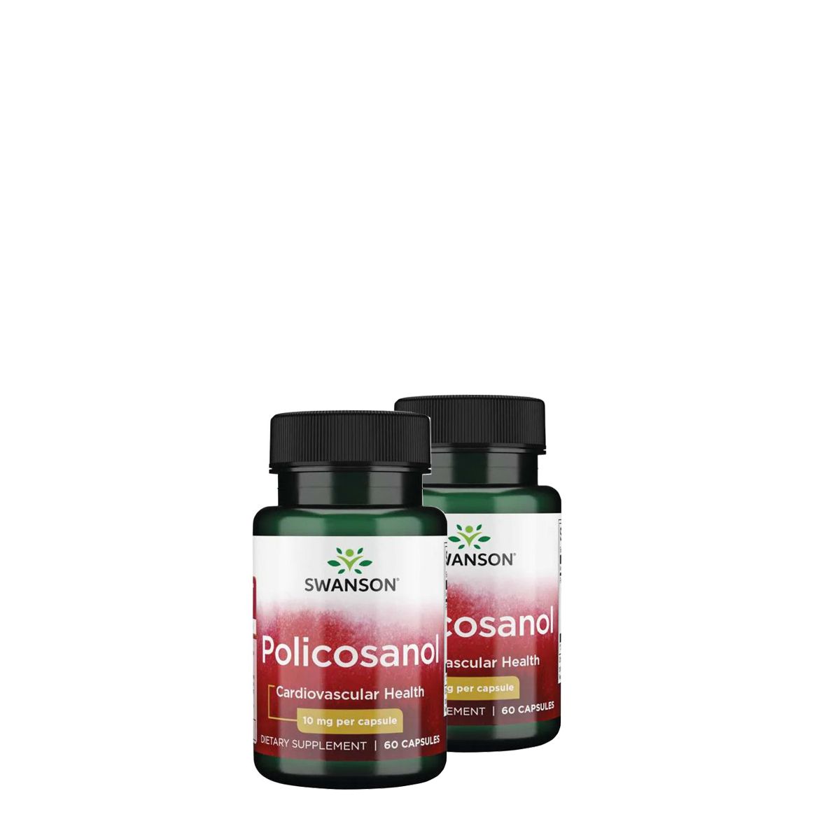Polikozanol komplex 10 mg, Swanson Policosanol from BioCosanol, 2x60 kapszula