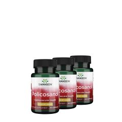 Polikozanol komplex 10 mg, Swanson Policosanol from BioCosanol, 3x60 kapszula