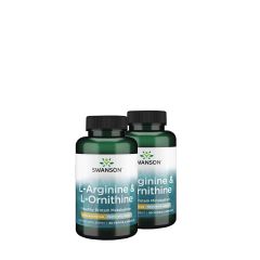 Arginin és ornitin, Swanson AjiPure L-Arginine & L-Ornithine, 2x90 kapszula