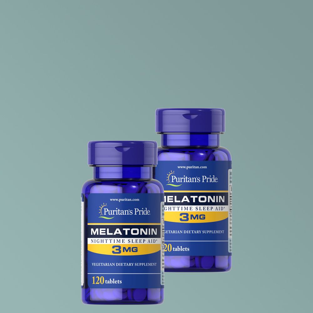 Melatonin 3 mg, Puritan's Pride Melatonin, 2 x 120 tabletta