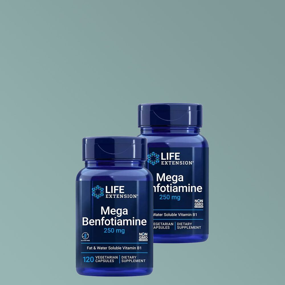 Mega benfotiamin 250 mg, Life Extension Mega Benfotiamine, 2 x 120 kapszula