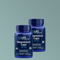 Magnézium 500 mg komplex 4-féle magnéziummal, Life Extension Magnesium Caps, 2x100 kapszula
