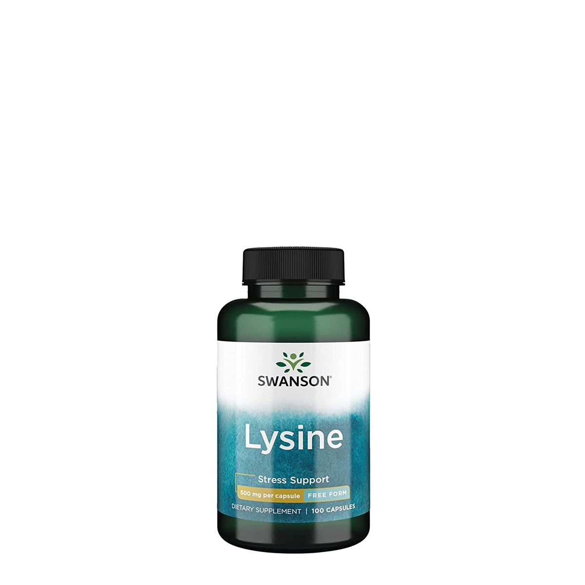 L-lizin aminosav 500 mg, Swanson Free-Form L-Lysine, 100 kapszula - EXP.2024.11.30.