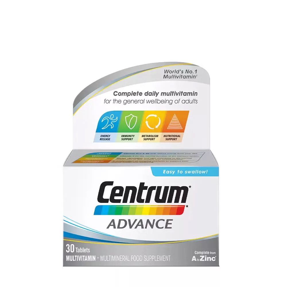 Centrum  Advanced - Multivitamin felnőtteknek - 30 tabletta