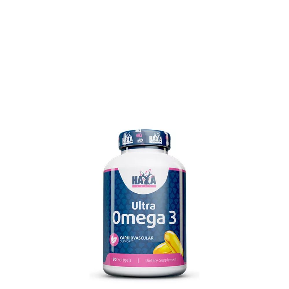 Extra dózisú omega-3, Haya Labs Ultra Omega 3, 90 kapszula