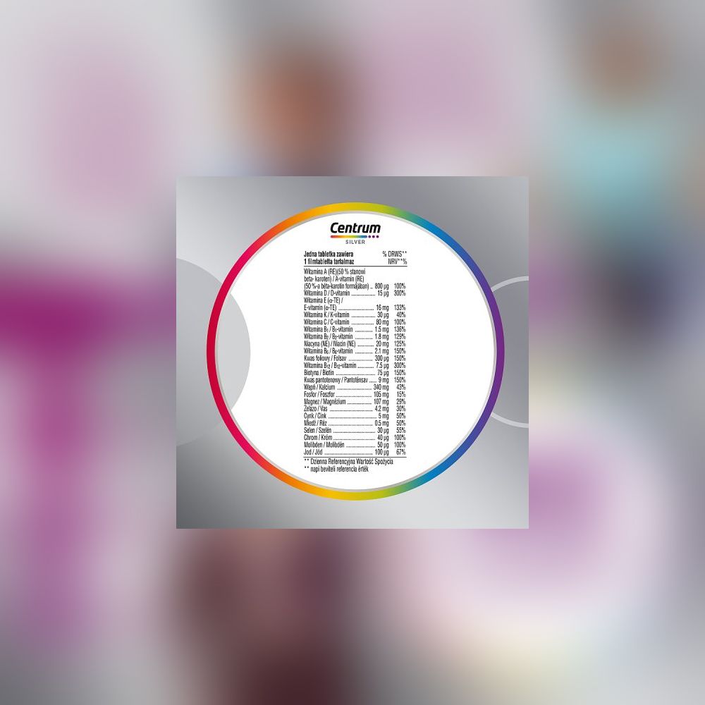 Centrum Women 50+ - Multivitamin komplex kifejezetten 50 év feletti nők számára - 30 tabletta Centrum Women 50+ - Multivitamin komplex kifejezetten 50 év feletti nők számára - 30 tabletta