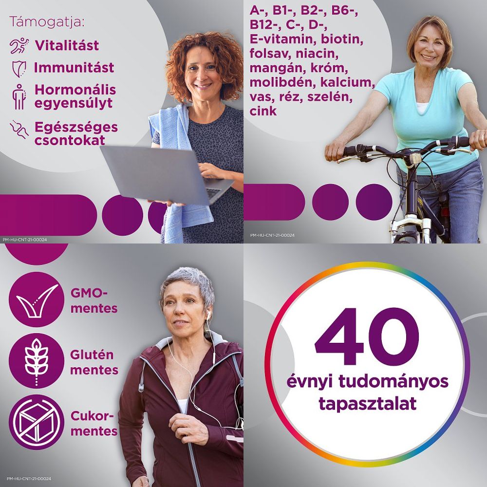 Centrum Women 50+ - Multivitamin komplex kifejezetten 50 év feletti nők számára - 30 tabletta Centrum Women 50+ - Multivitamin komplex kifejezetten 50 év feletti nők számára - 30 tabletta