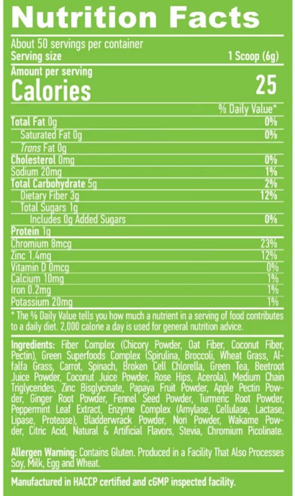 Zöld superfood komplex, Haya Labs Super Greens, 2x300 g