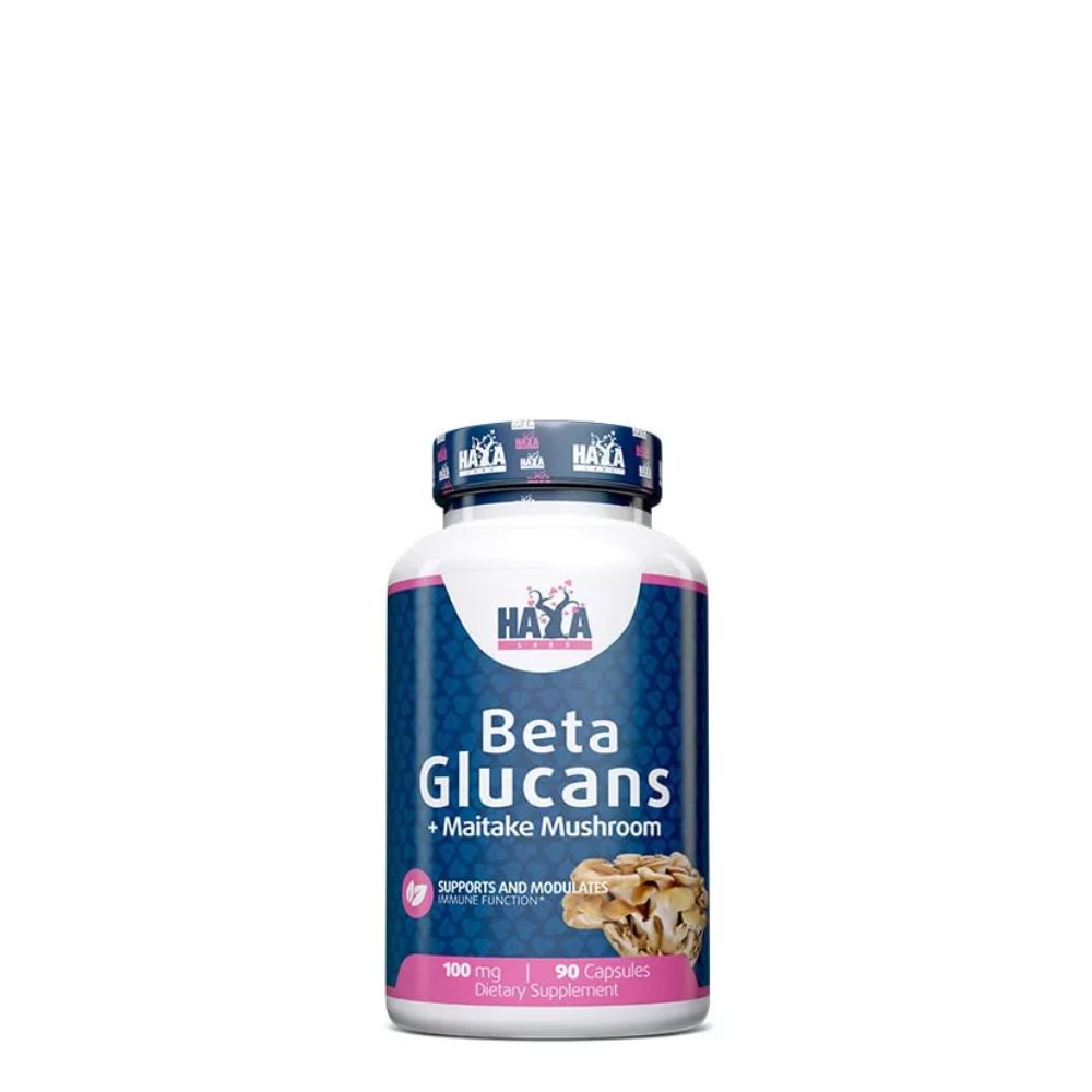 Béta-glükán 100 mg, Haya Labs Beta Glucans, 3x90 kapszula