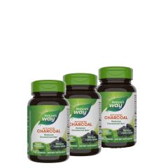 Aktív szén 560 mg, Nature's Way Aktív szén, 3x100 kapszula