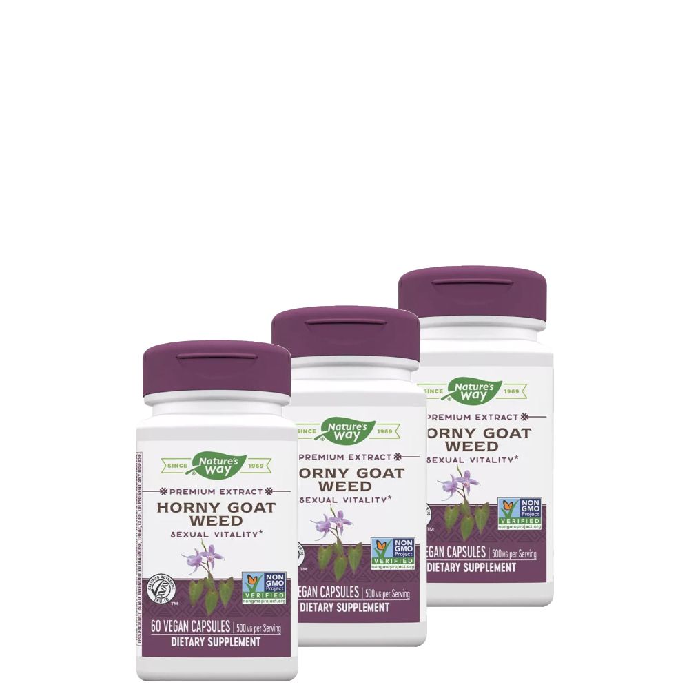 Horny Goat Weed 500 mg, Nature's Way Horny Goat Weed, 3x60 kapszula Horny Goat Weed 500 mg, Nature's Way Horny Goat Weed, 3x60 kapszula