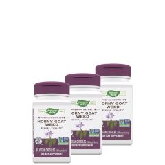 Horny Goat Weed 500 mg, Nature's Way Horny Goat Weed, 3x60 kapszula