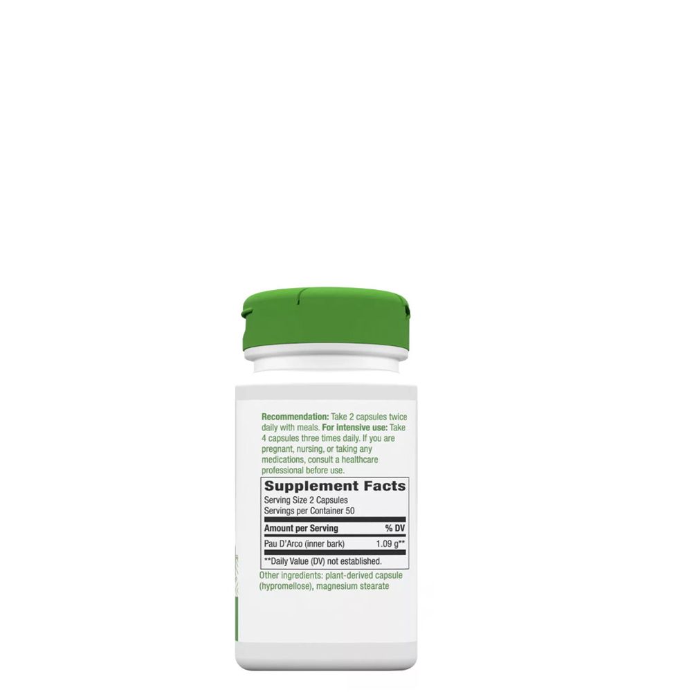 Pau d’Arco Inner Bark, Nature's Way Pau d’Arco Inner Bark 1,090 mg, 2x180 kapszula Pau d’Arco Inner Bark, Nature's Way Pau d’Arco Inner Bark 1,090 mg, 2x180 kapszula