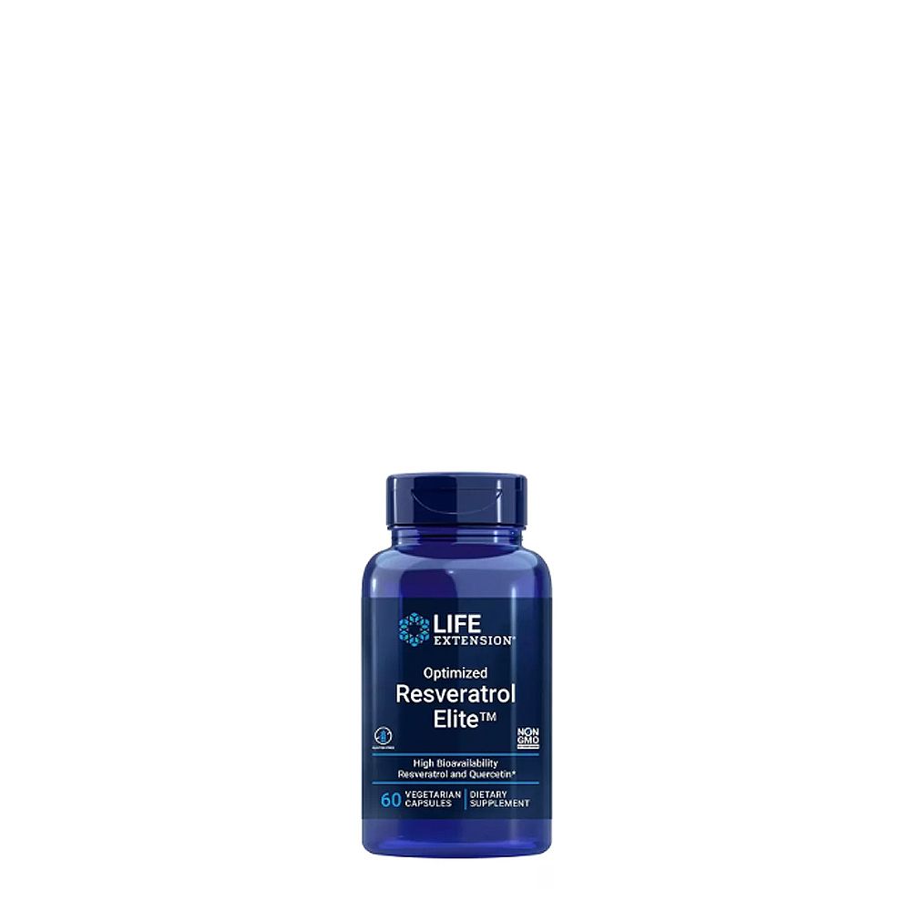 Öregedésgátló komplex rezveratrollal, Life Extension Optimized Resveratrol Elite, 60 kapszula Öregedésgátló komplex rezveratrollal, Life Extension Optimized Resveratrol Elite, 60 kapszula