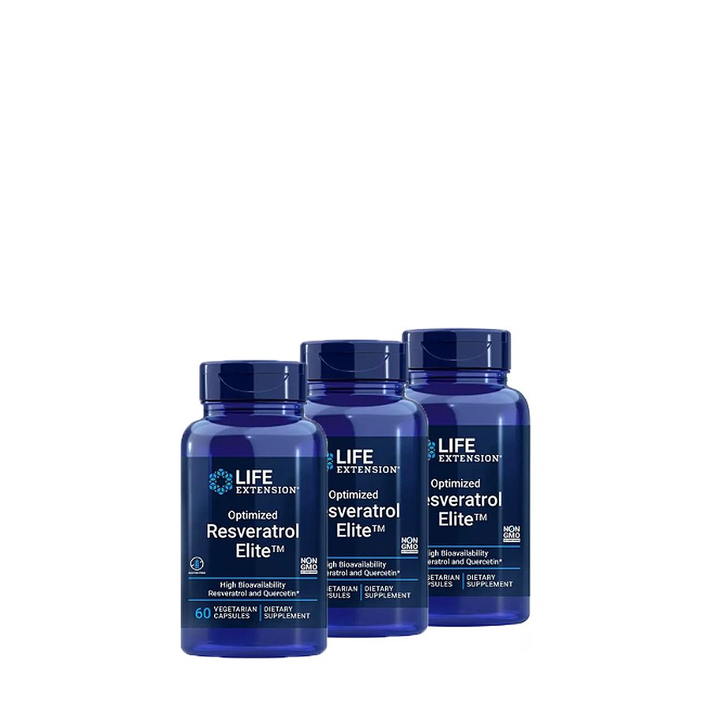 Öregedésgátló komplex rezveratrollal, Life Extension Optimized Resveratrol Elite, 3x60 kapszula Öregedésgátló komplex rezveratrollal, Life Extension Optimized Resveratrol Elite, 3x60 kapszula