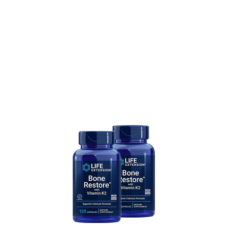 Csontregeneráló K2 Vitaminnal, Life Extension Bone Restore With K2, 2x120 kapszula Csontregeneráló K2 Vitaminnal, Life Extension Bone Restore With K2, 2x120 kapszula