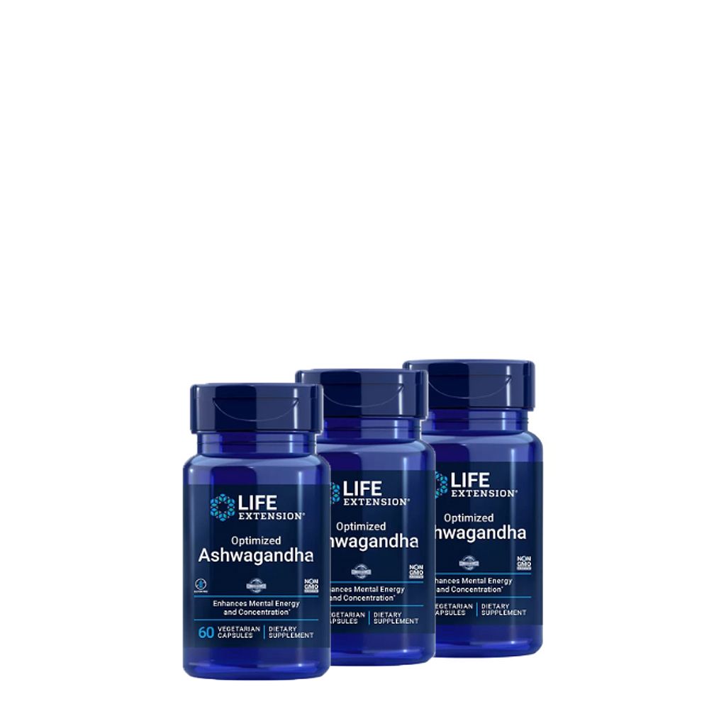 Optimalizált Ashwagandha, Life Extension Optimized Ashwagandha, 3x60 kapszula Optimalizált Ashwagandha, Life Extension Optimized Ashwagandha, 3x60 kapszula